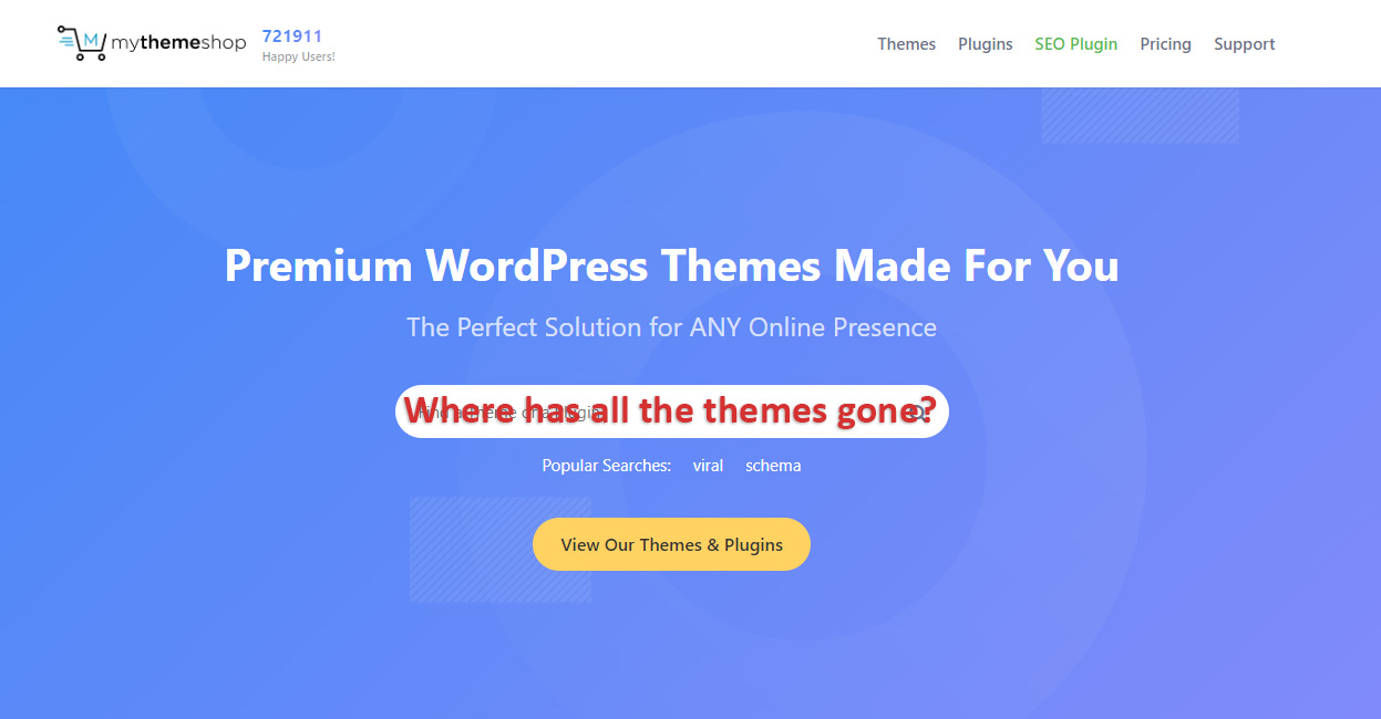 mythemeshop themes disappeared
