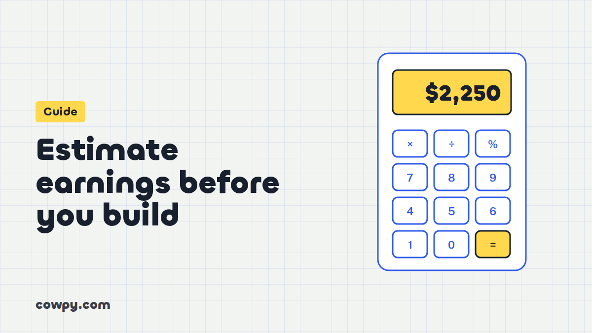 How to estimate what a website will earn before you build it
