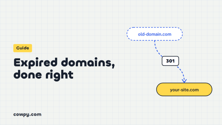 Expired domains - how to check one, where to buy it and when to 301 redirect